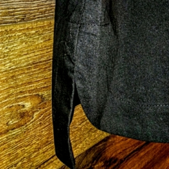 Worthington Top Size L Puff Sleeve High Low Shark Bite Stretch NWT - Picture 6 of 10